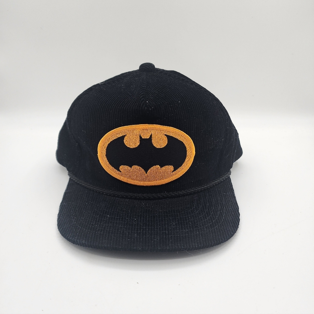 DC Comics Batman Black Corduroy Snapback Roped Hat